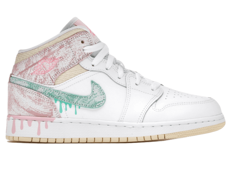 Nike Air Jordan 1 Mid Paint Drip (GS)
