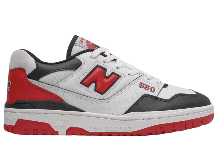 New Balance 550 White Red Black
