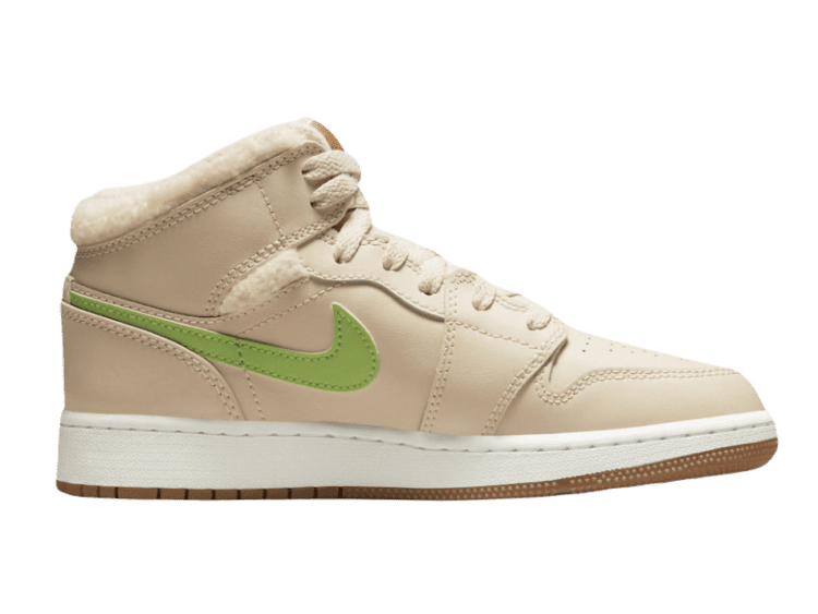 Nike Air Jordan 1 Mid Fleece Pearl White (GS)