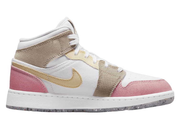 nike air jordan 1 mid pastel vivid green grind (gs)
