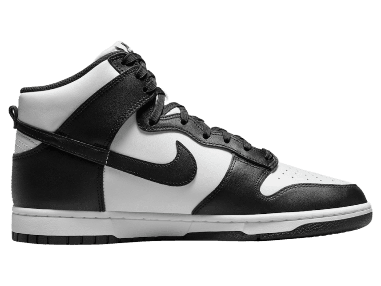 nike dunk high black white (2021)