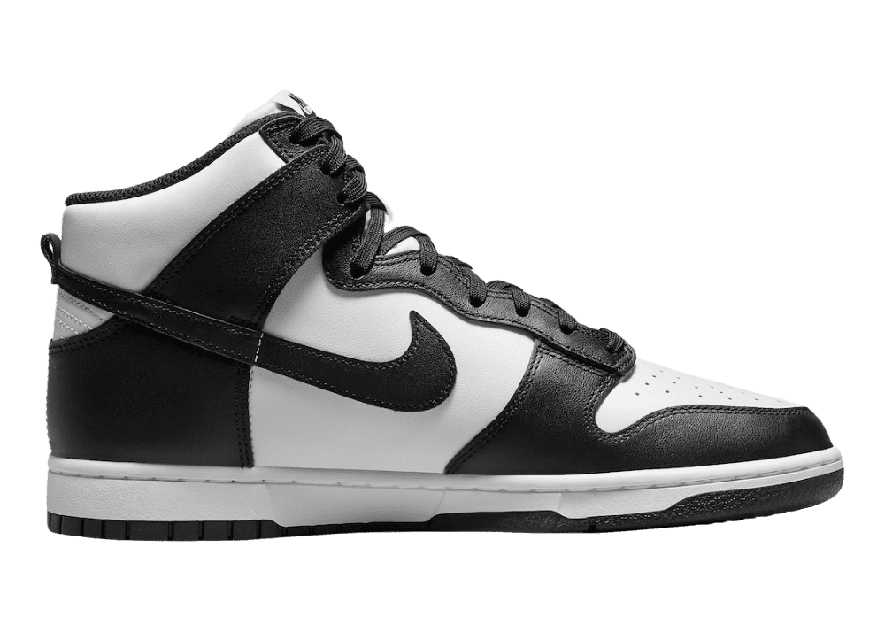 nike dunk high black white (2021)