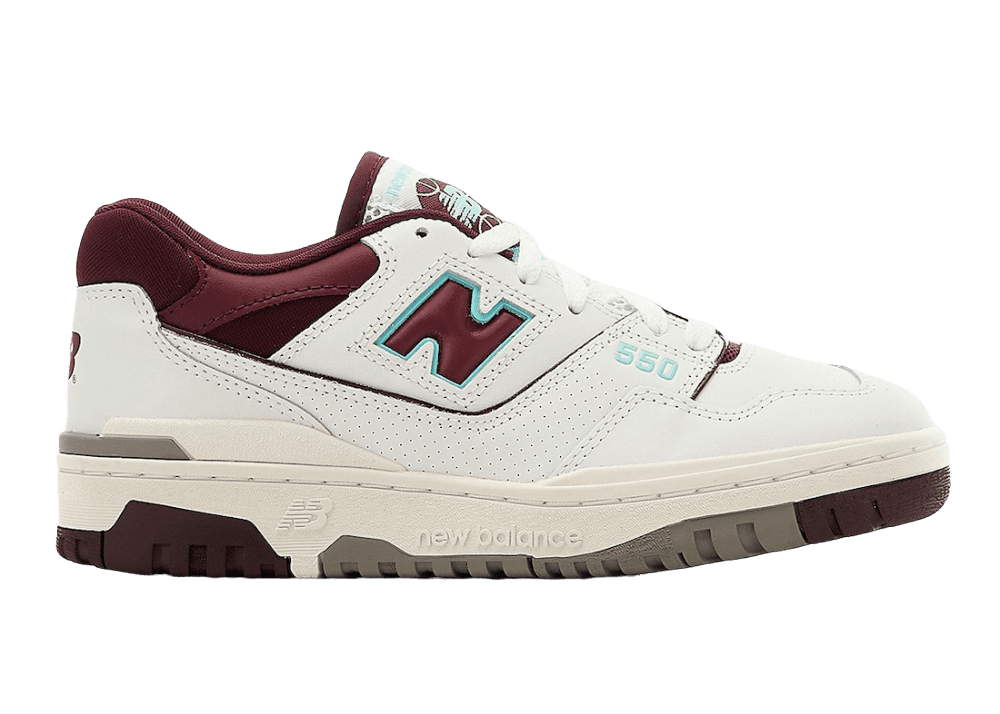 new balance 550 burgundy cyan