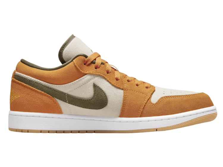 nike air jordan 1 low orange olive