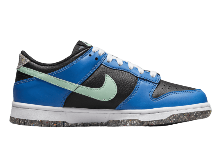 nike dunk low crater blue black (gs)