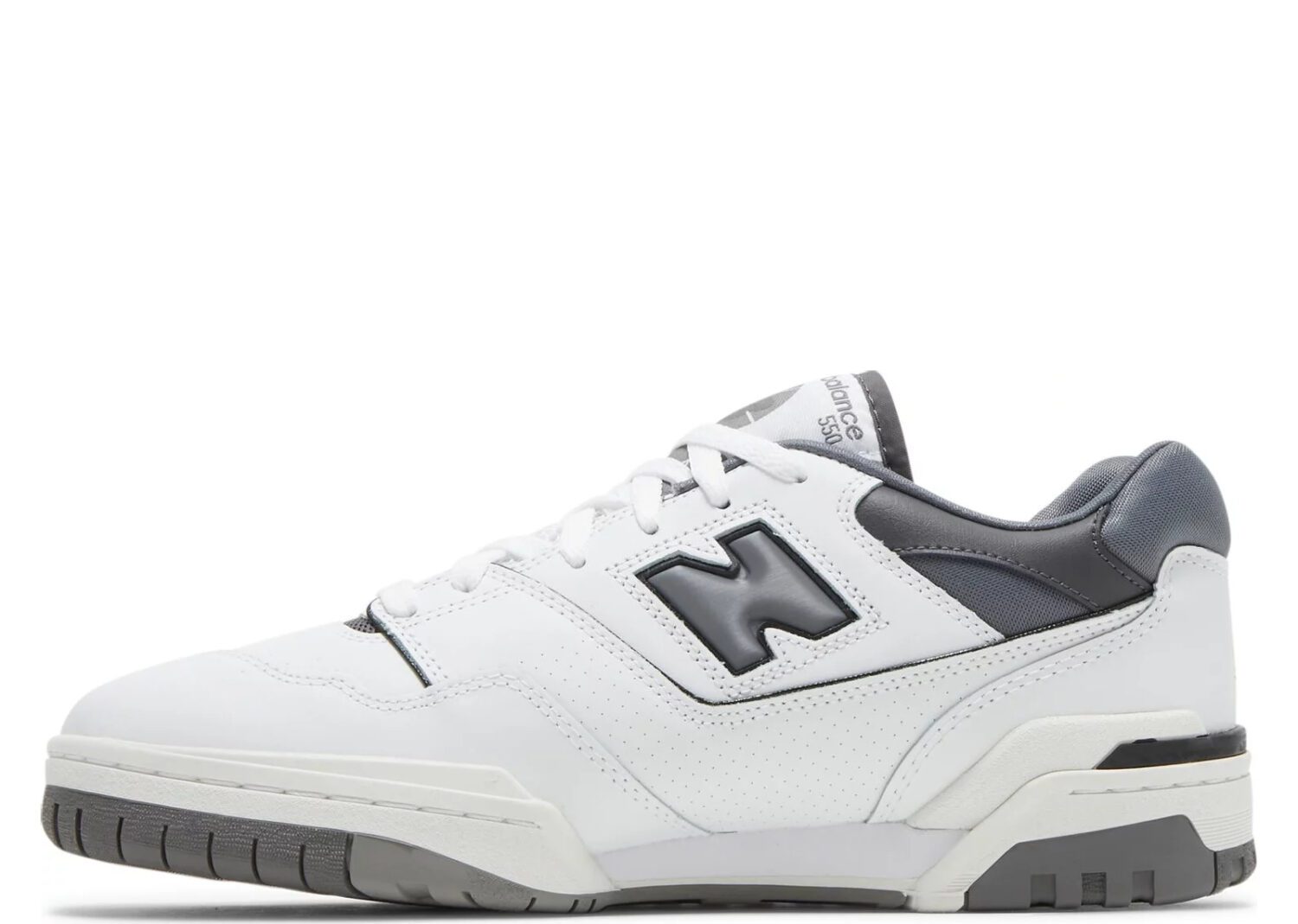 new balance 550 white grey dark grey