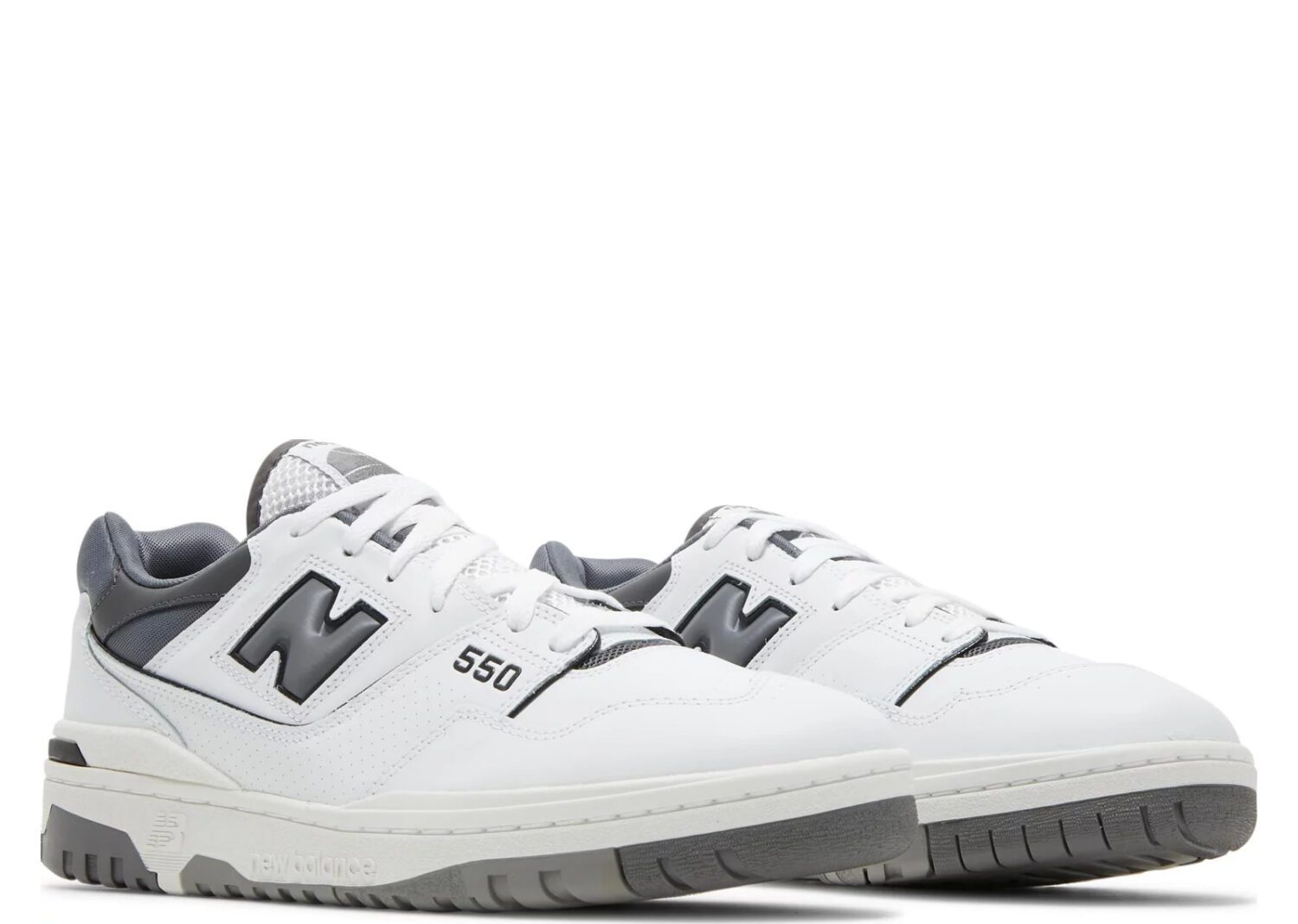 new balance 550 white grey dark grey