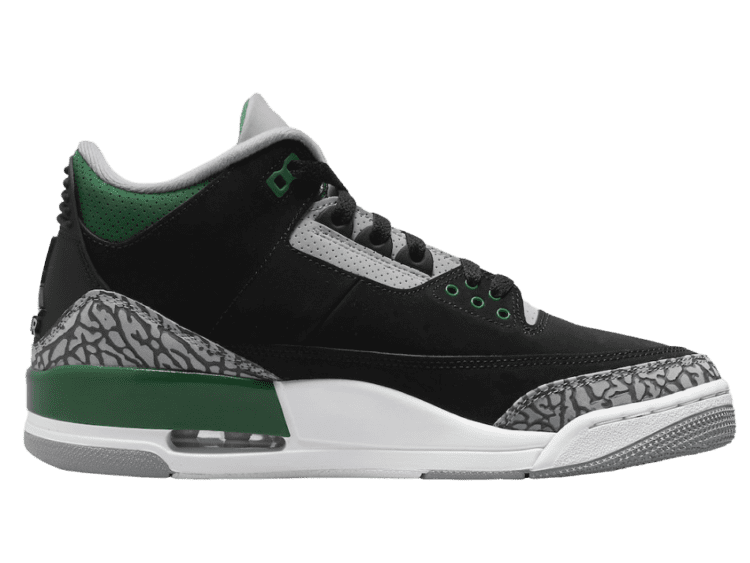 nike air jordan 3 retro pine green