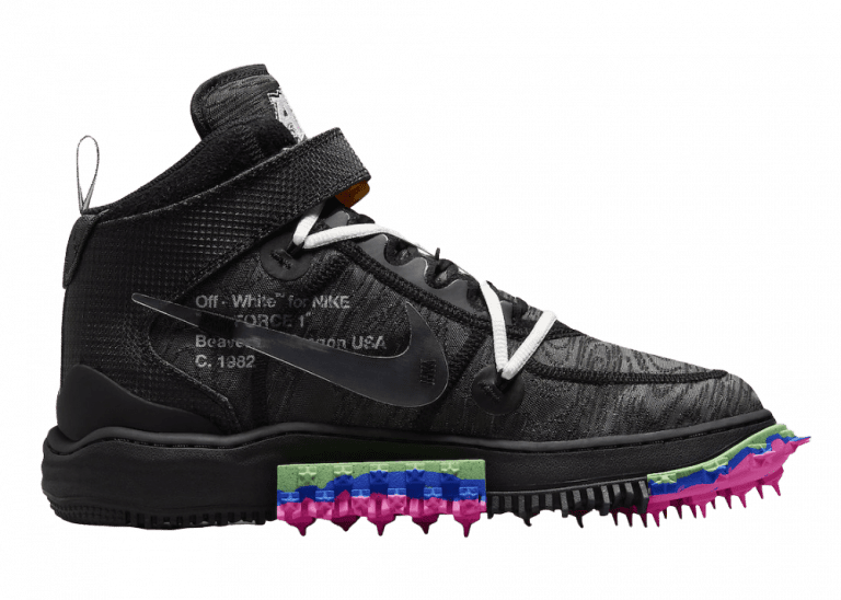 nike air force 1 mid off white black