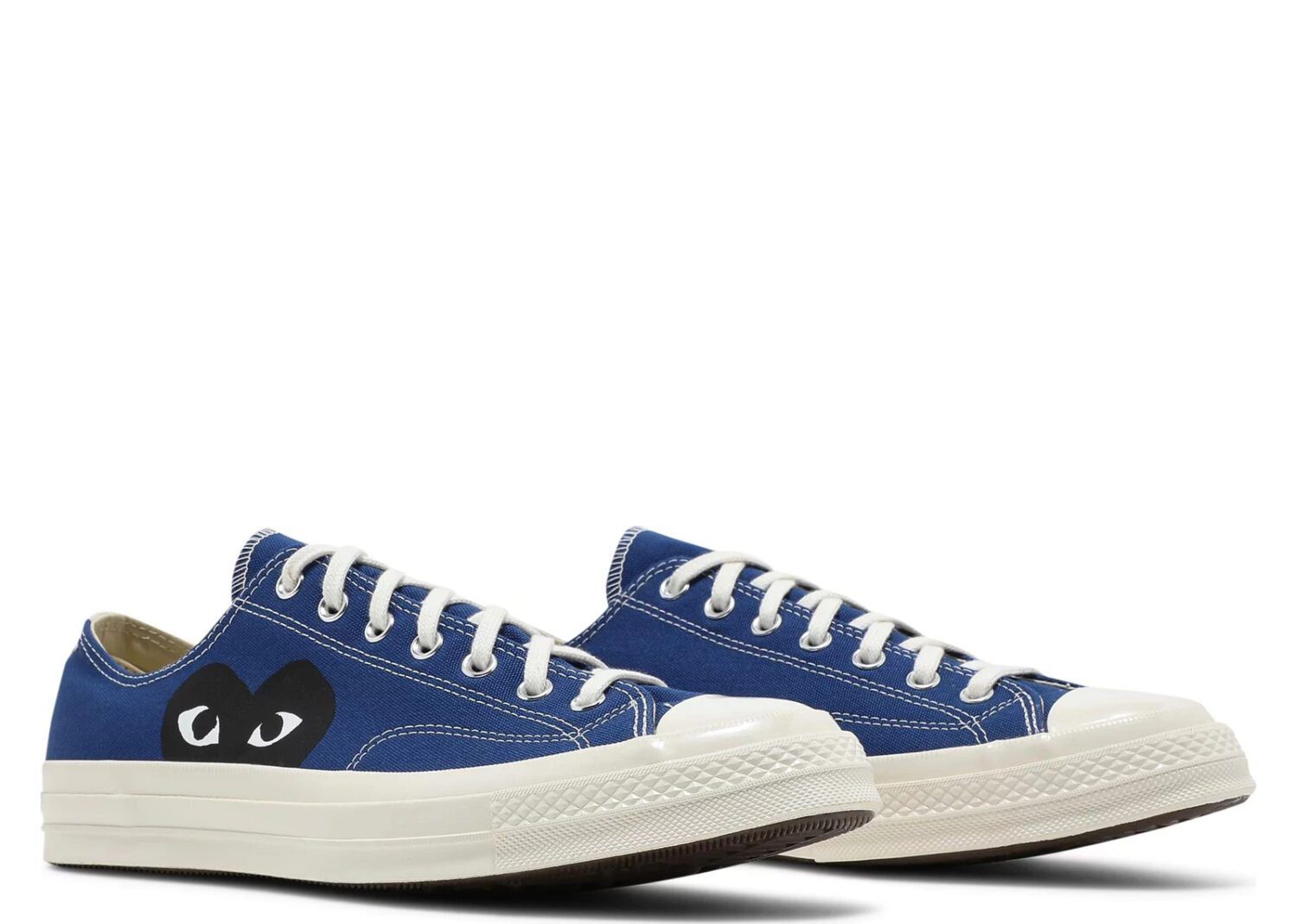 converse comme des garçons play x chuck 70 low blue quartz