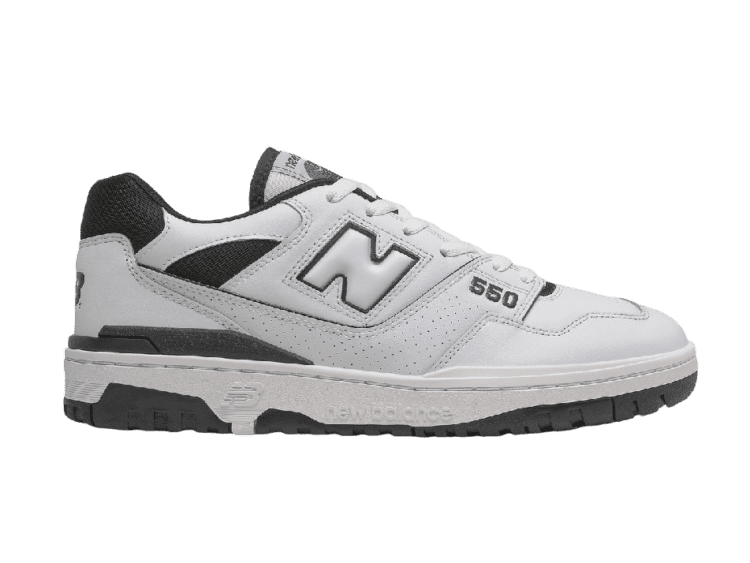 new balance 550 white black