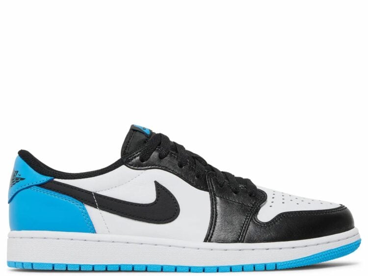nike air jordan 1 retro low og black dark powder blue