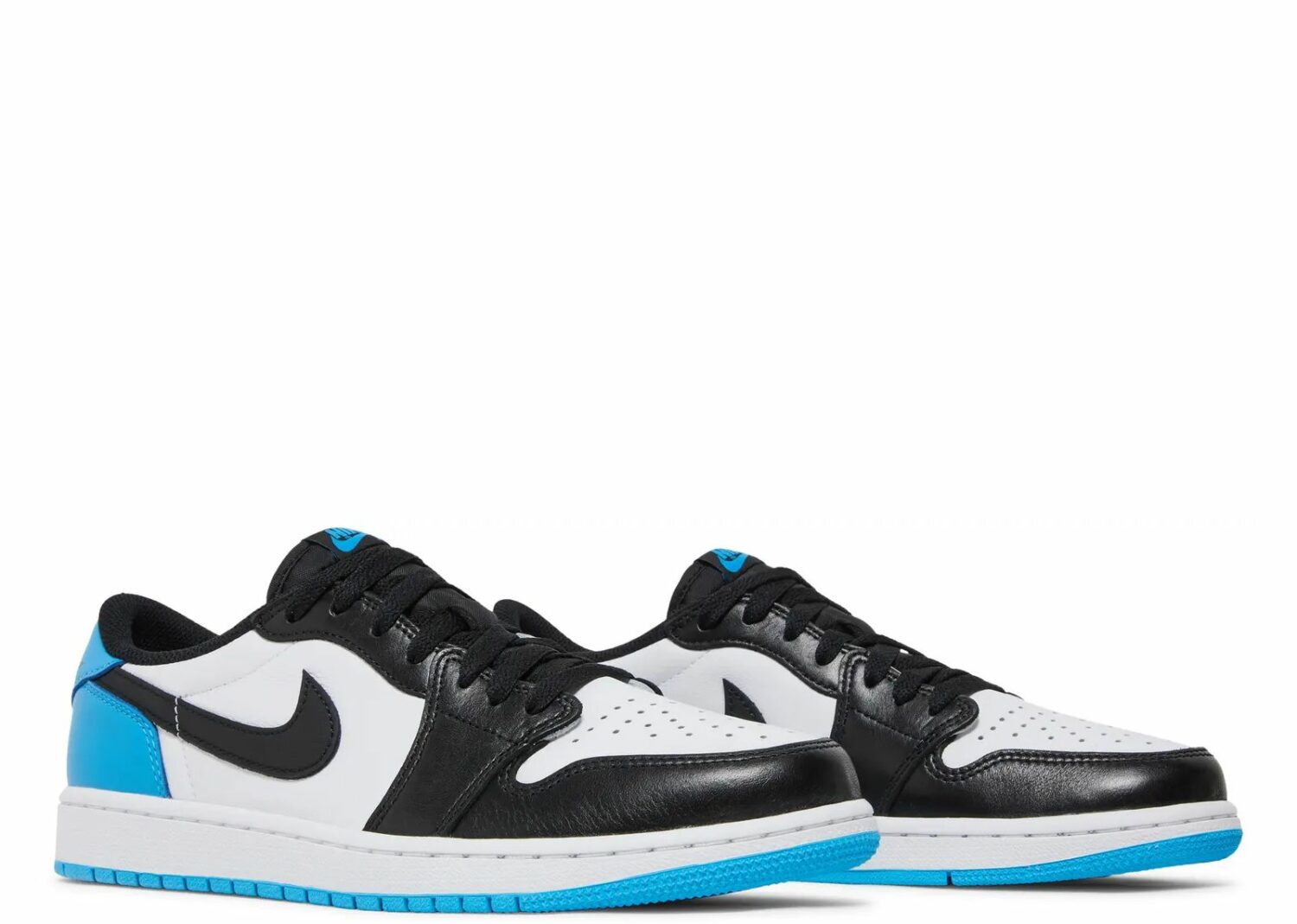 nike air jordan 1 retro low og black dark powder blue
