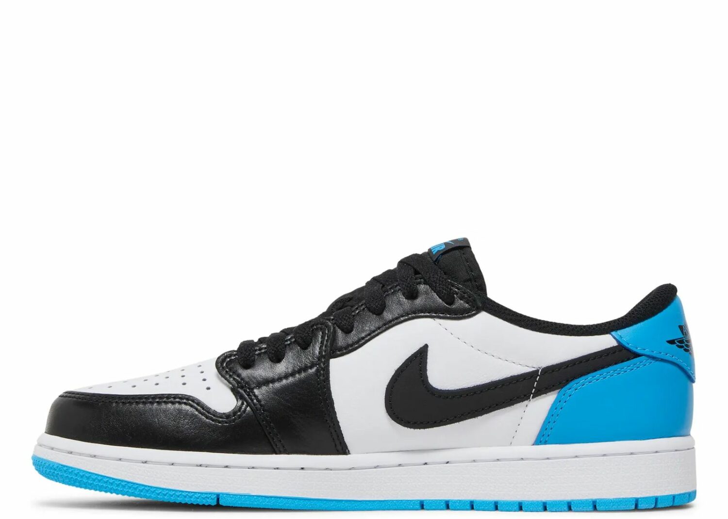 nike air jordan 1 retro low og black dark powder blue
