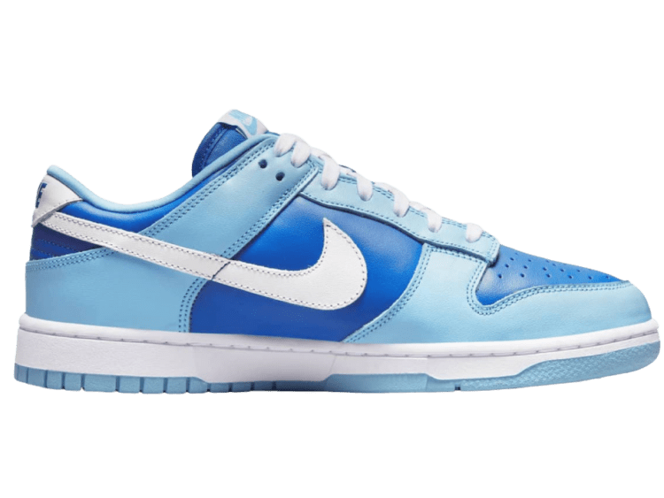 nike dunk low retro qs flash white argon blue flash