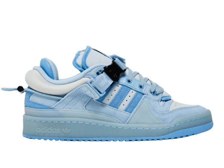 adidas forum buckle low bad bunny blue tint