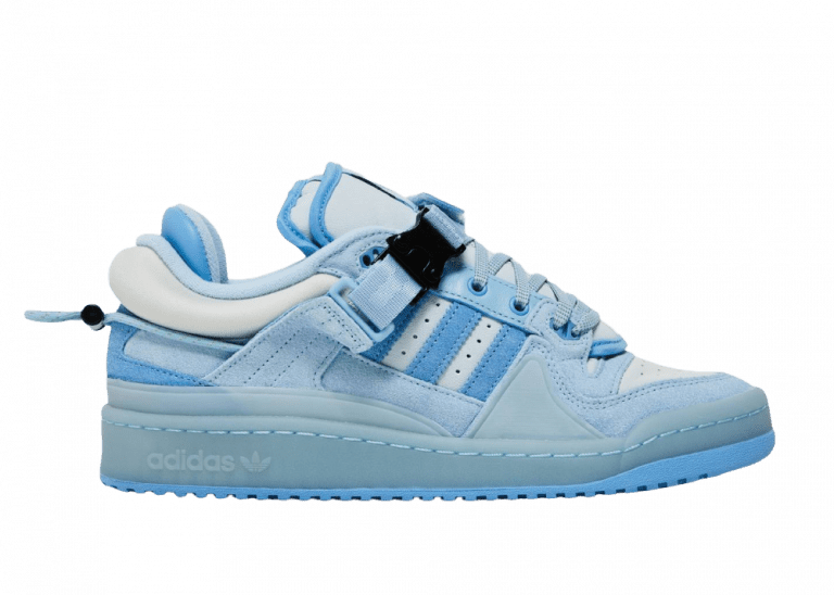 adidas forum buckle low bad bunny blue tint