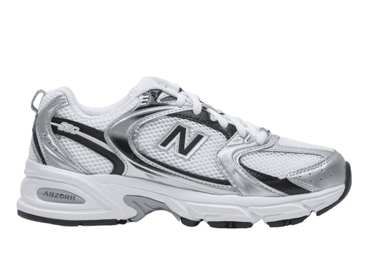 new balance 530 black white