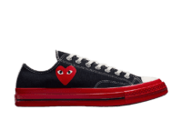 converse chuck taylor all star 70 ox comme des garcons play black red