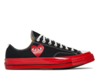 converse chuck taylor all star 70 ox comme des garcons play black red