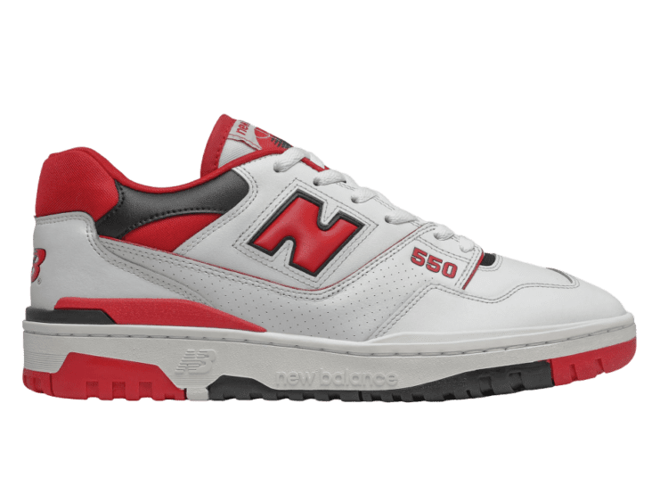 new balance 550 white red