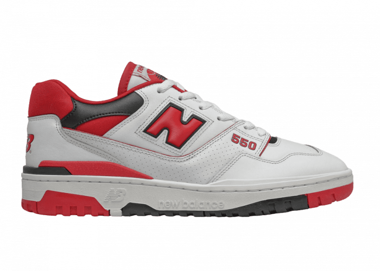 new balance 550 white red