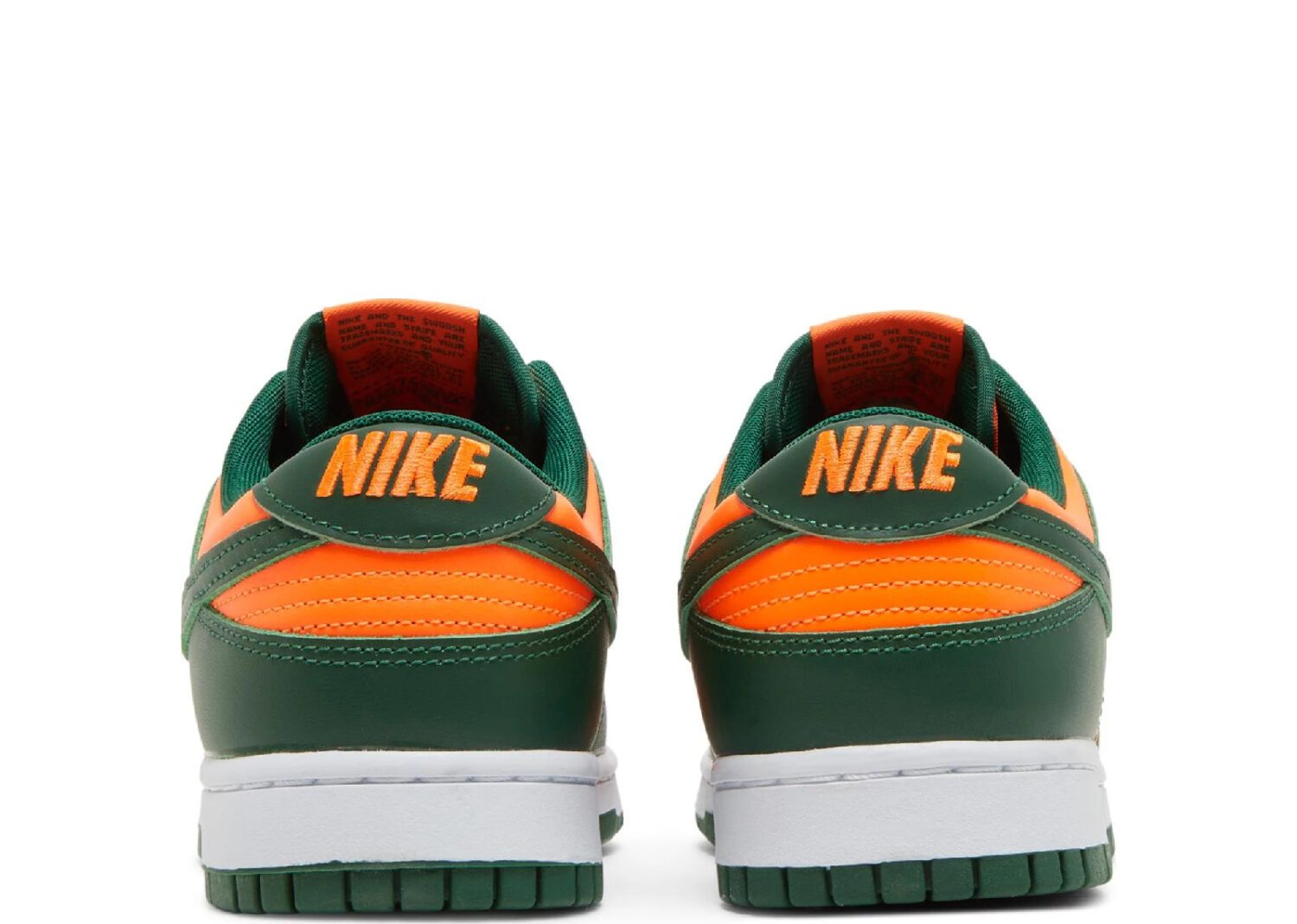 nike dunk low retro miami hurricanes