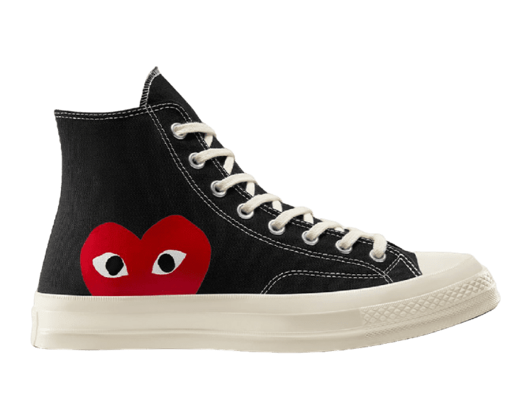 converse chuck taylor all star 70 hi comme des garcons play black