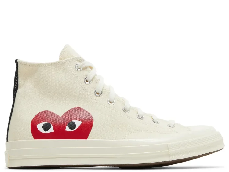 converse chuck taylor all star 70 hi comme des garcons play white