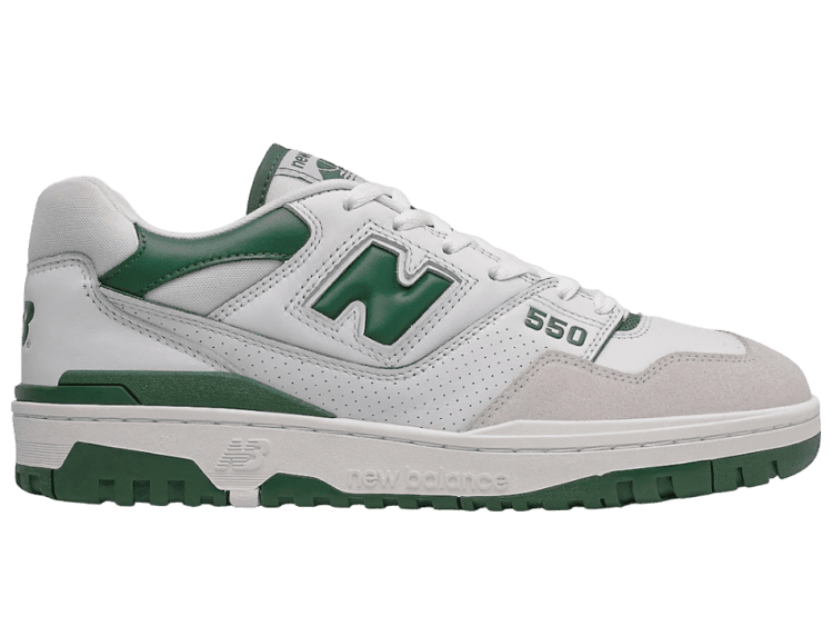 new balance 550 white green