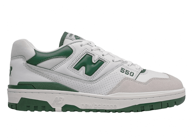 new balance 550 white green