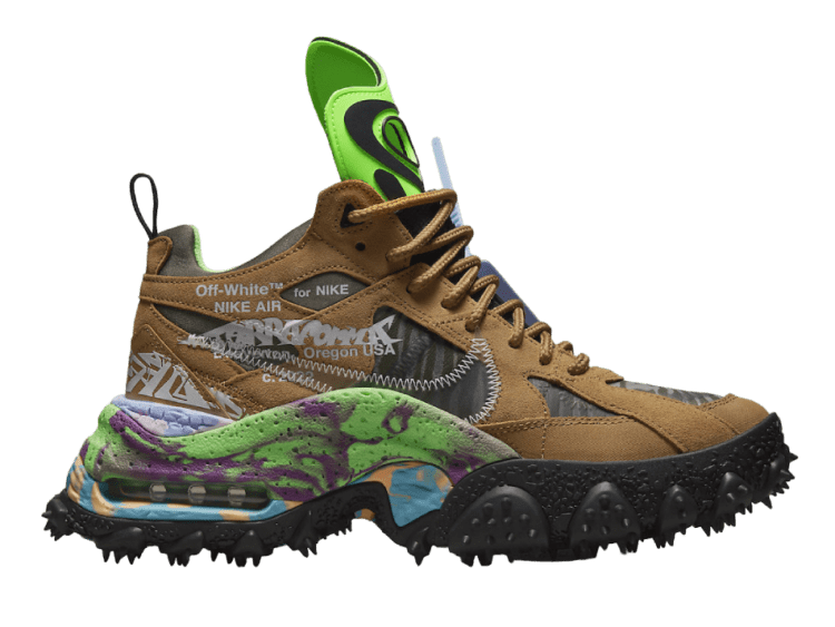 nike air terra forma off white wheat green strike
