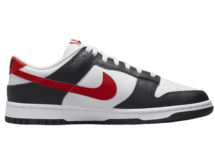 nike dunk low retro red swoosh panda
