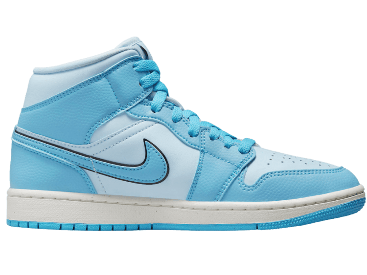 nike air jordan 1 mid se ice blue (w)