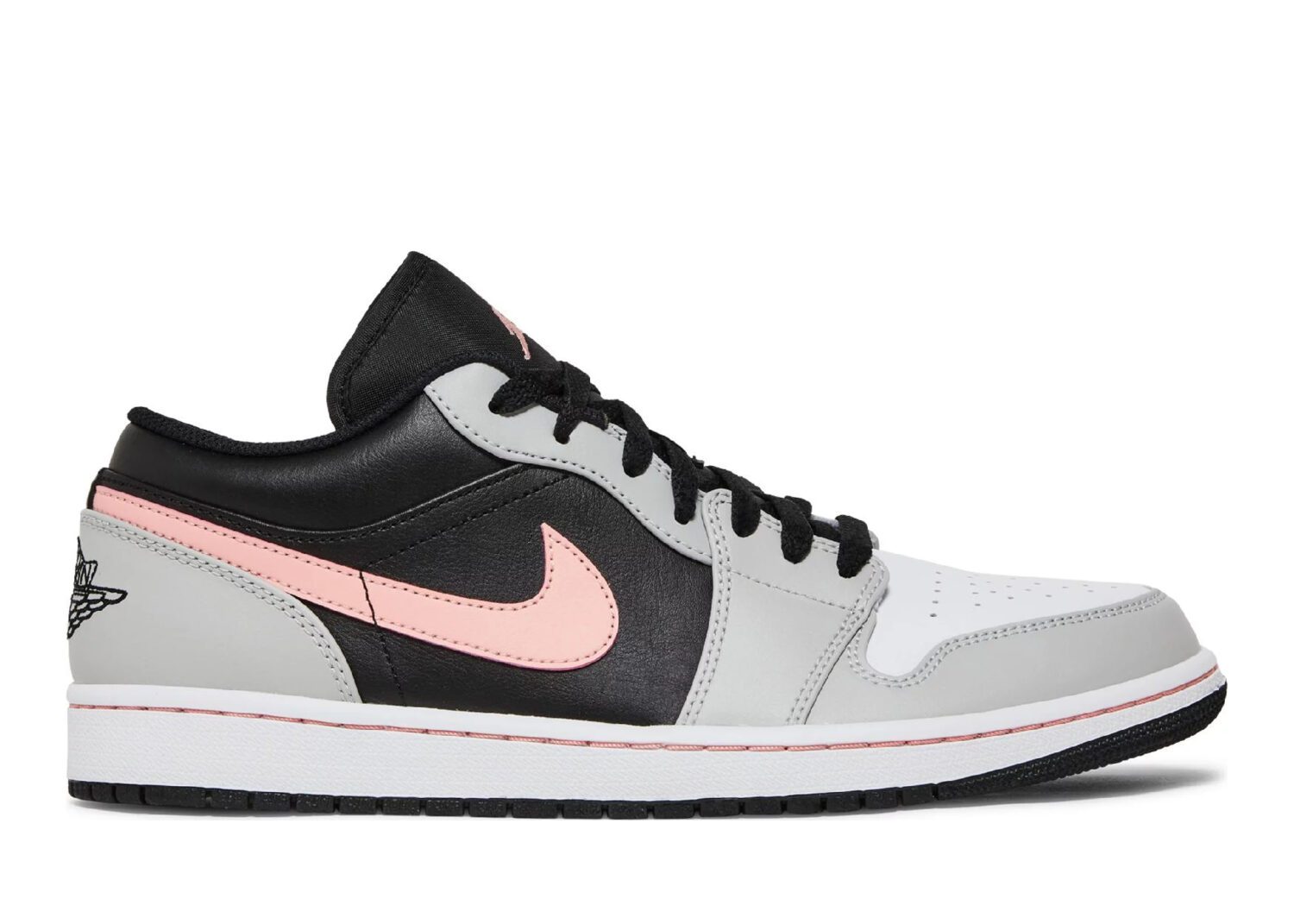 nike air jordan 1 low black grey pink