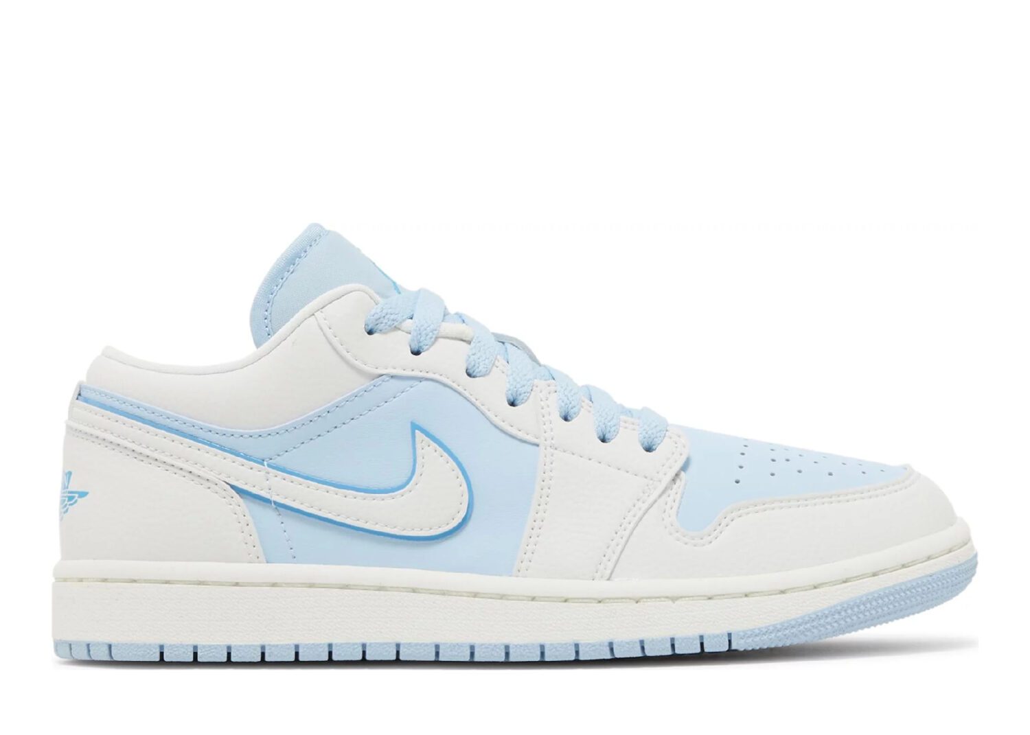 nike air jordan 1 low se reverse ice blue (w)