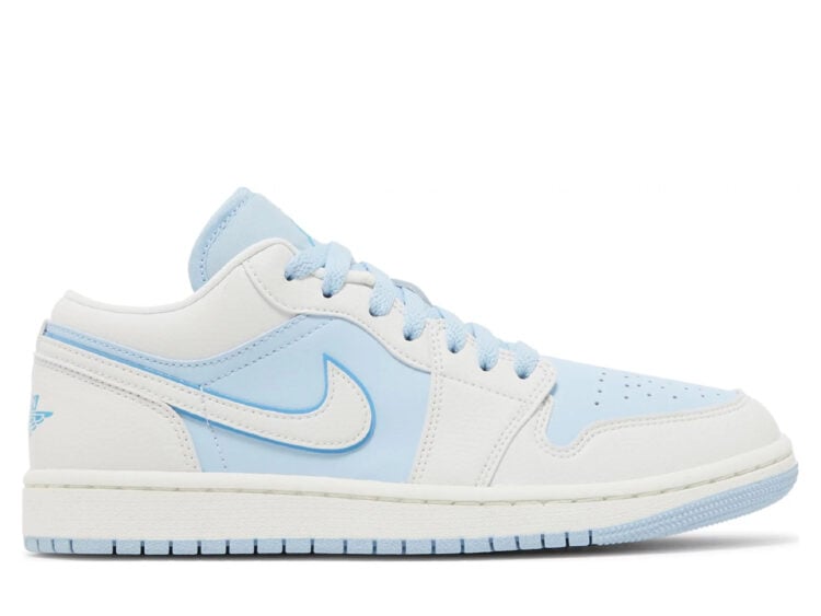 nike air jordan 1 low se reverse ice blue (w)
