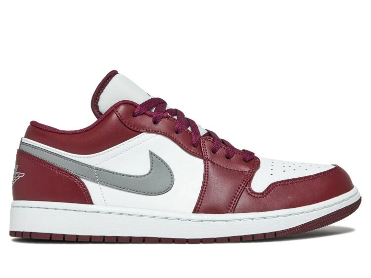 nike air jordan 1 low white bordeaux