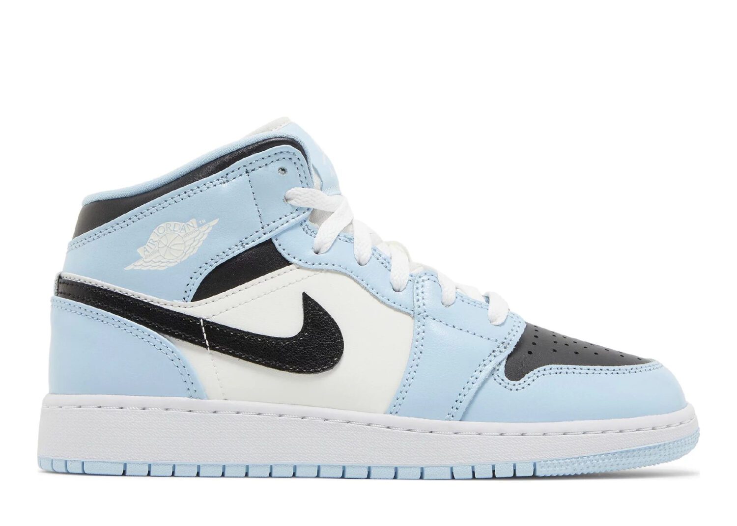 nike air jordan 1 mid ice blue (gs)