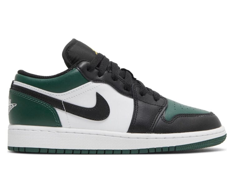 nike air jordan 1 low green toe (gs)