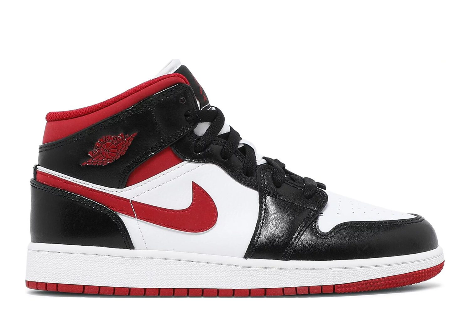 nike air jordan 1 mid metallic red (gs)