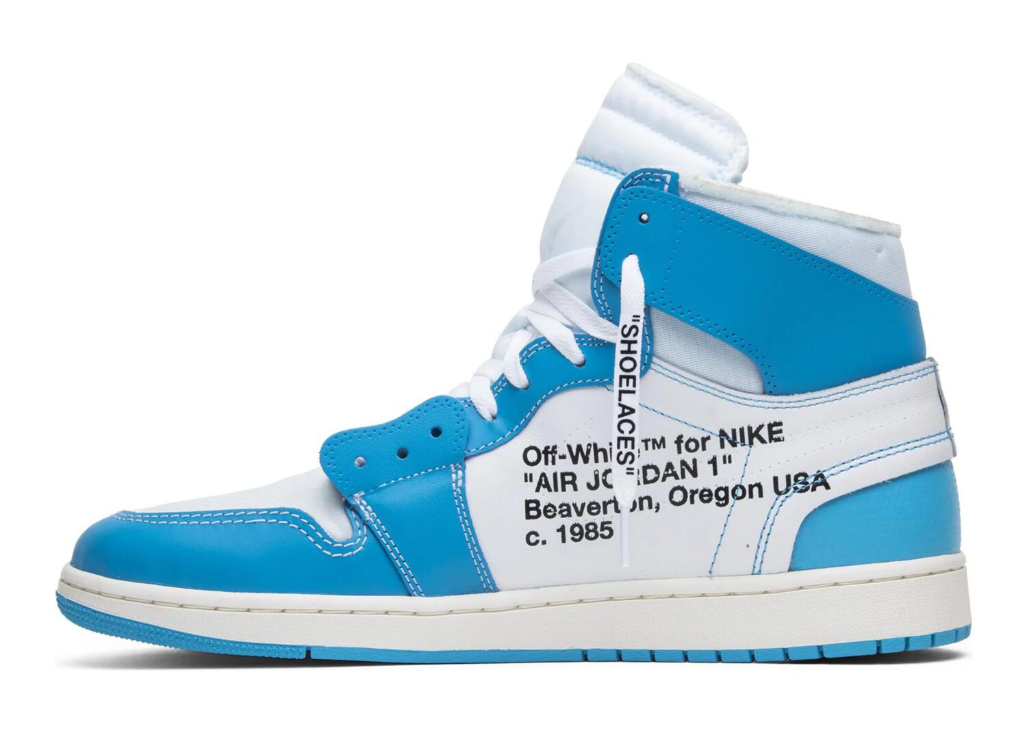 nike air jordan 1 retro high off white university blue