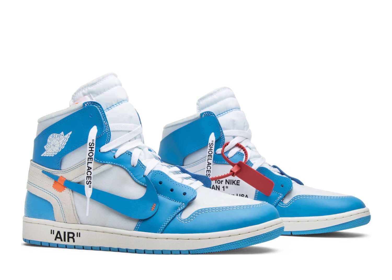 nike air jordan 1 retro high off white university blue