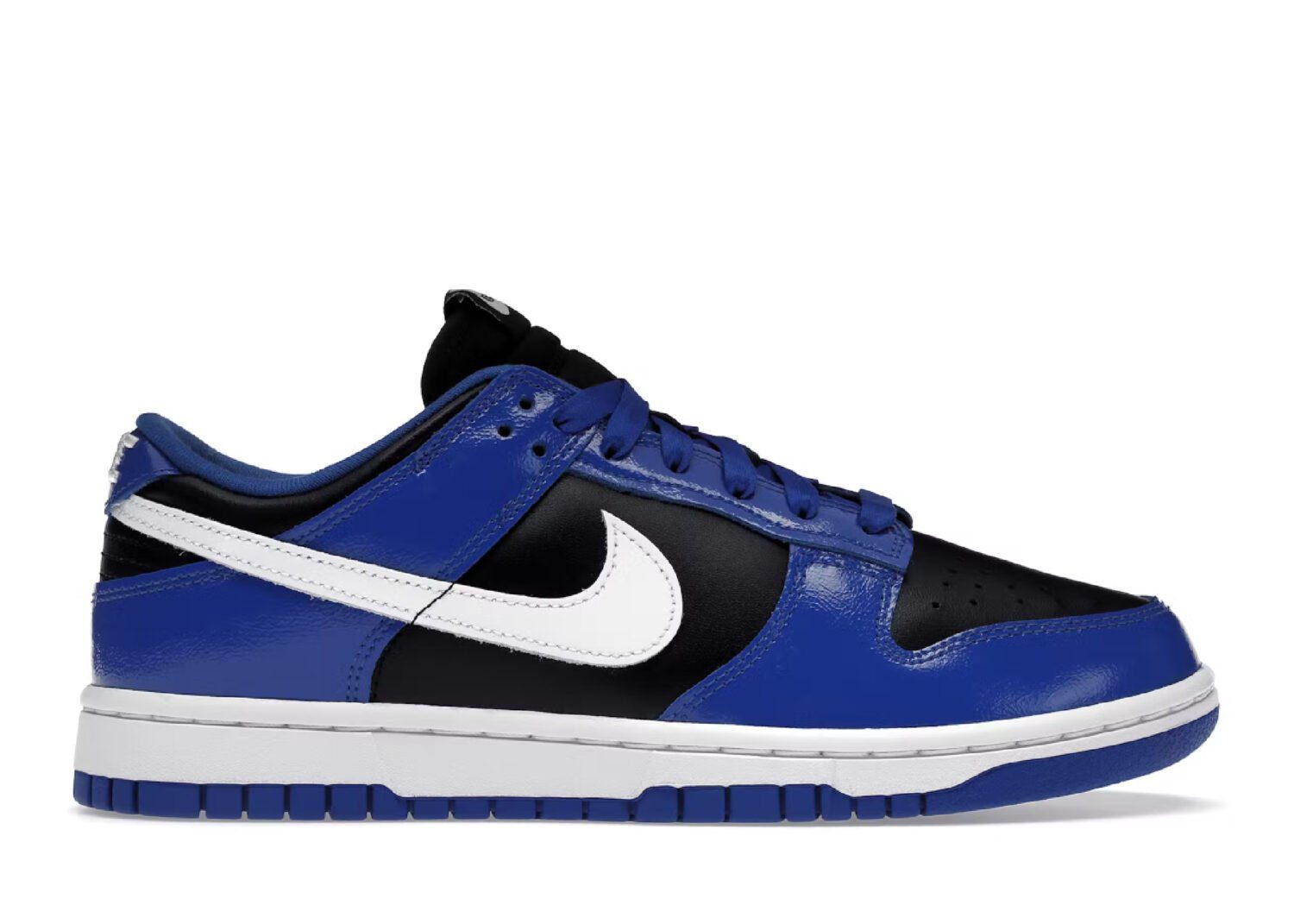 nike dunk low essential game royal black white (w)