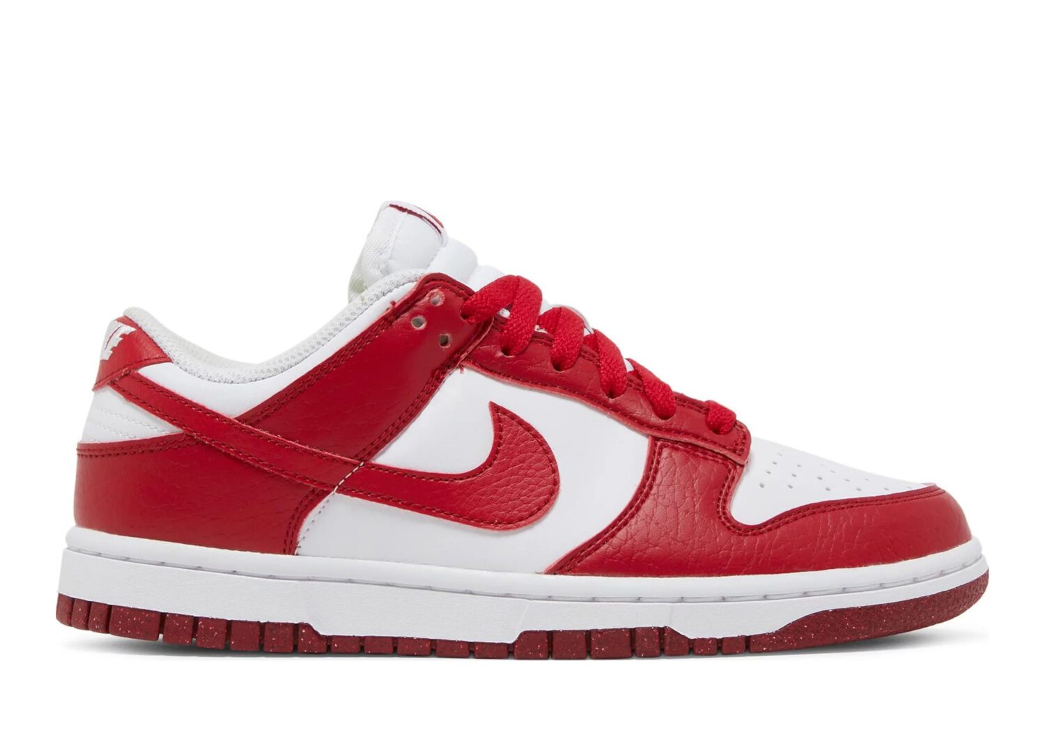 nike dunk low next nature white gym red (w)