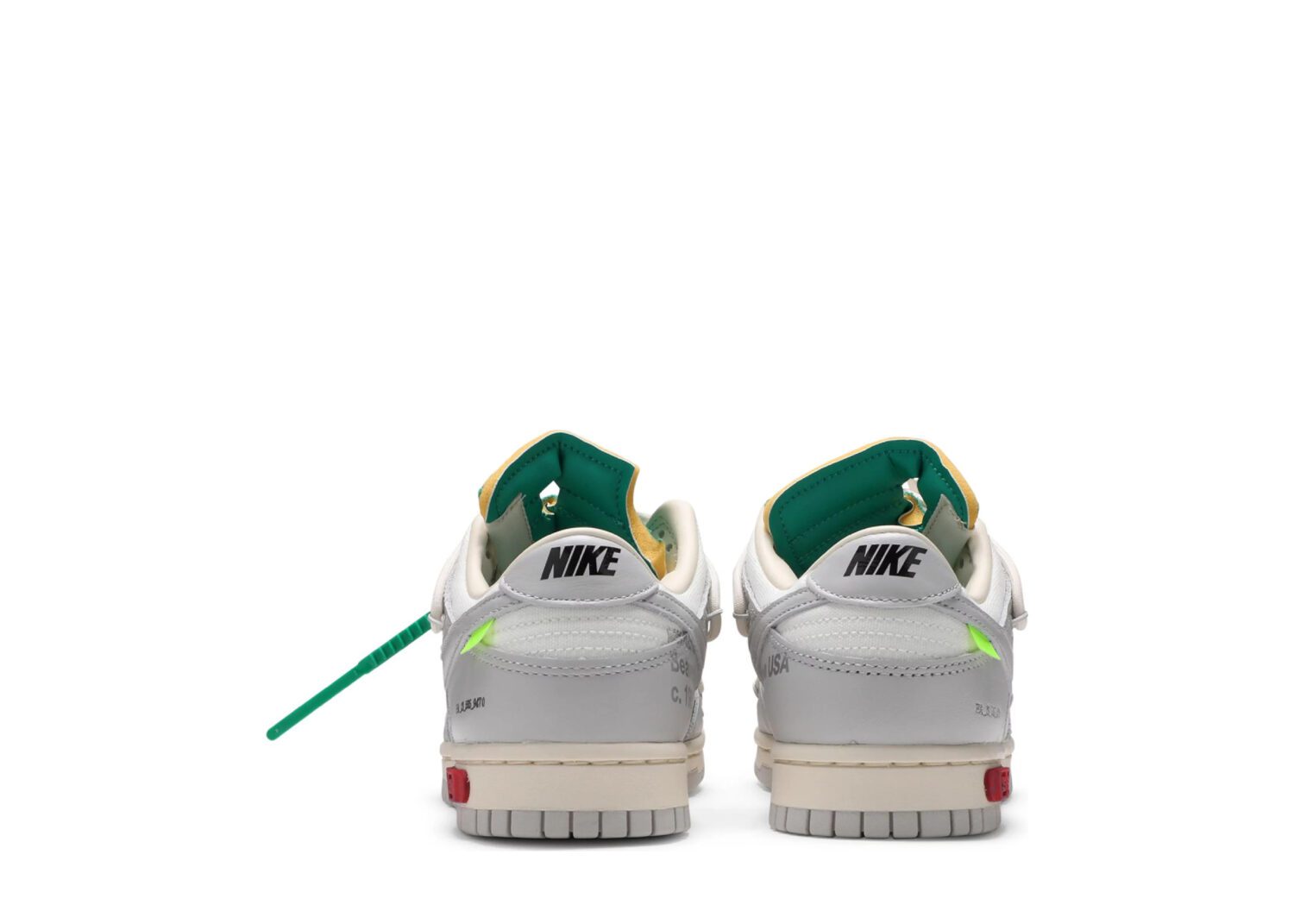 nike dunk low off white lot 253