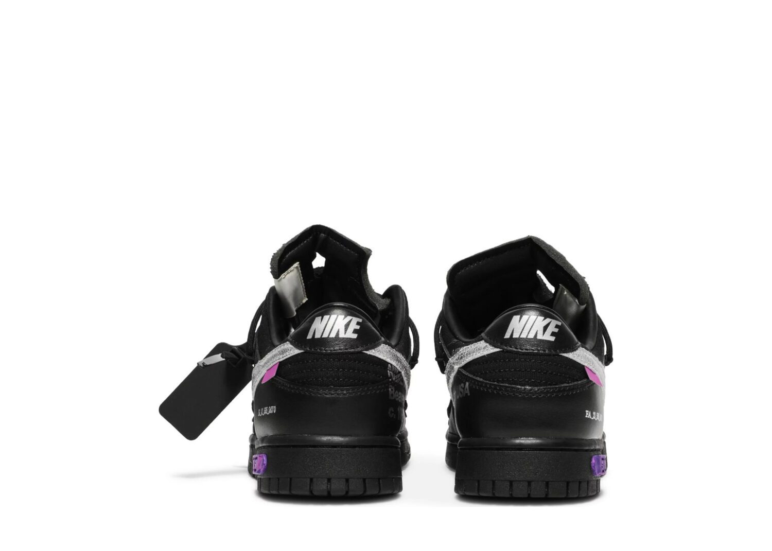 nike dunk low off white lot 503