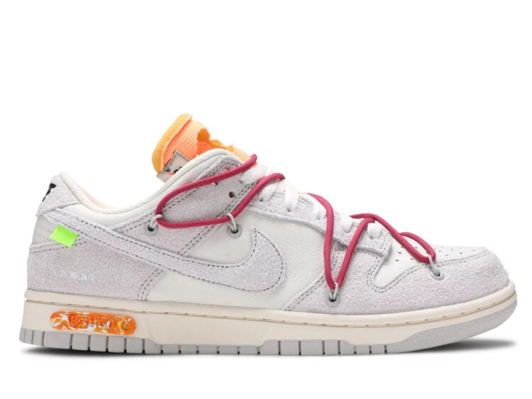 nike dunk low off white lot35