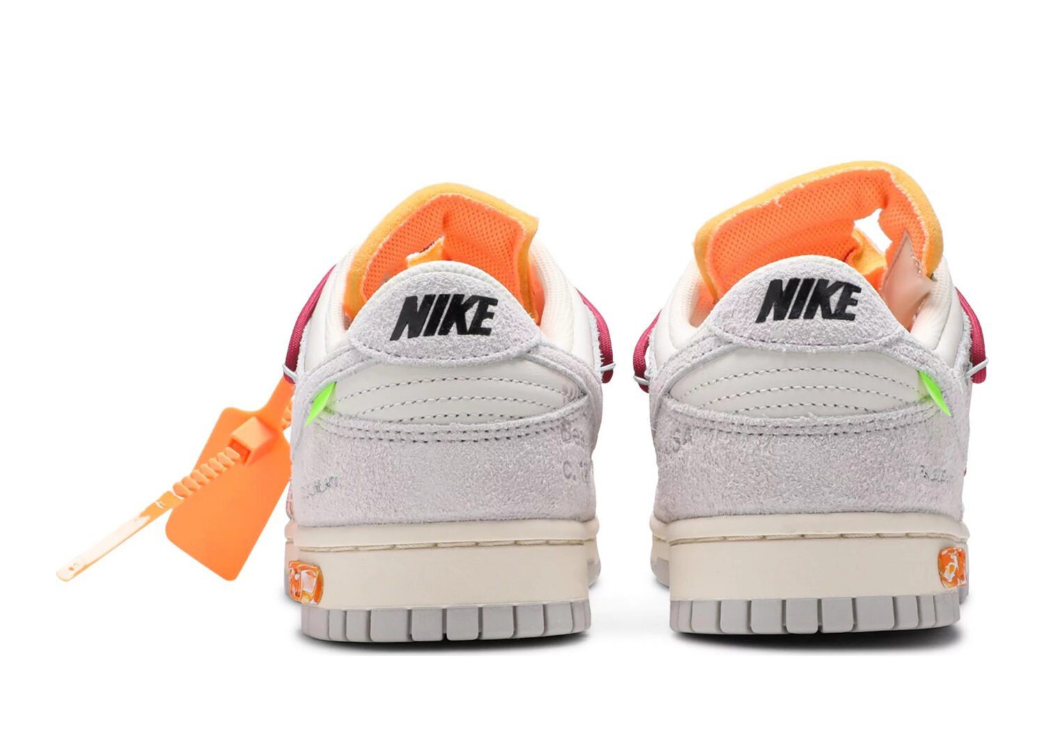 nike dunk low off white lot353