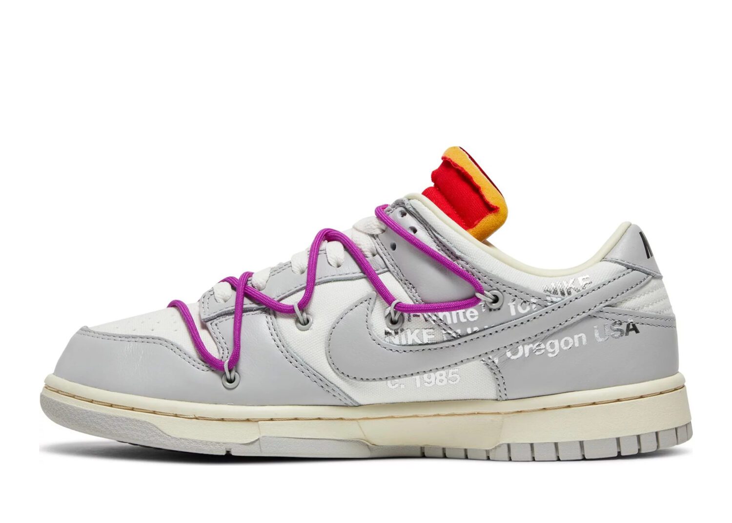 nike dunk low off white lot45 2